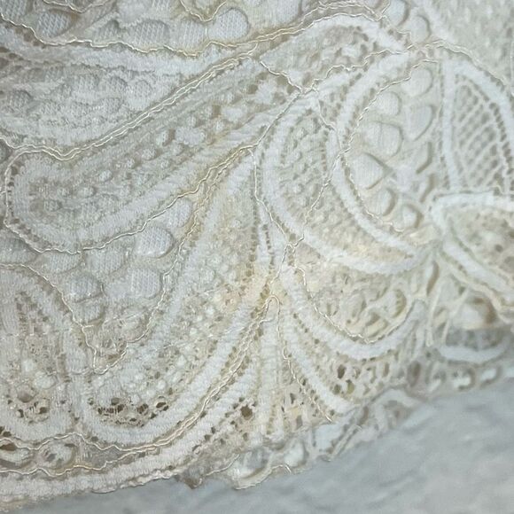 For Love & Lemons Lulu Lace Mini Dress in Off White size XS - Picture 8 of 11